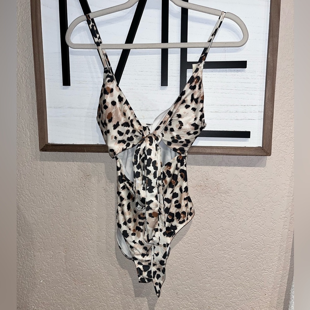 Aerie‎ Leopard Print One-Piece Swimsuit
